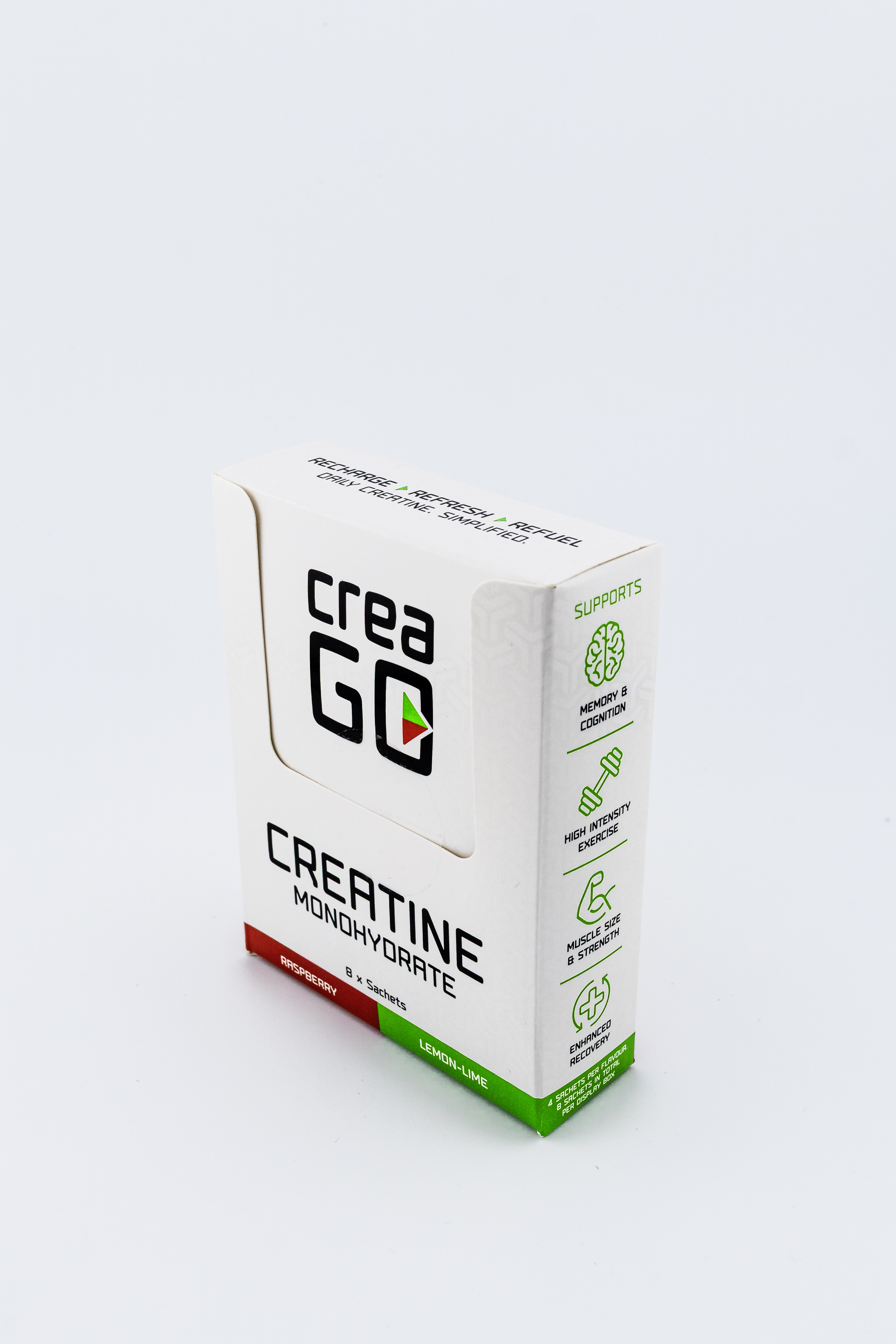CreaGo box showing benefits